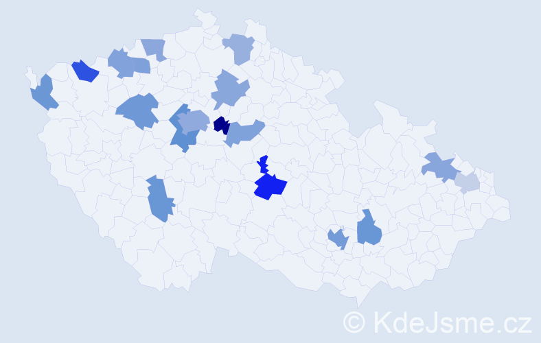 Jméno: 'Camilla', počet výskytů 29 v celé ČR