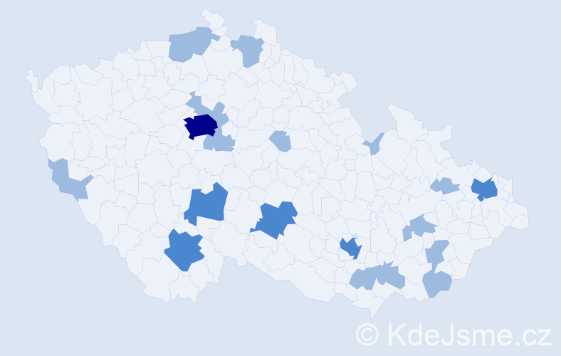 Jméno: 'Jorika', počet výskytů 29 v celé ČR