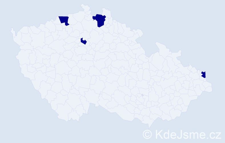 Jméno: 'Hary', počet výskytů 4 v celé ČR