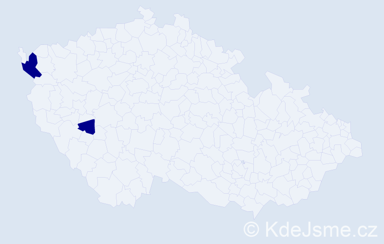 Jméno: 'Cam Van', počet výskytů 2 v celé ČR