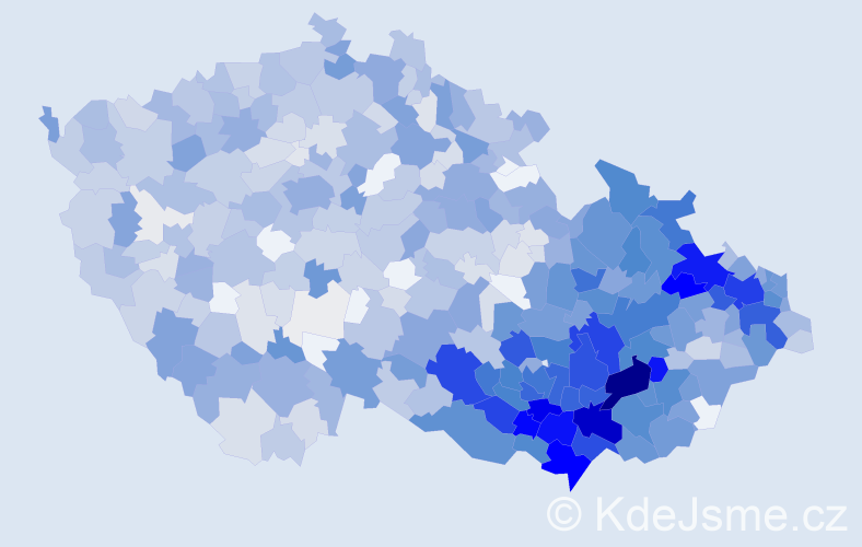 Jméno: 'Drahomír', počet výskytů 2303 v celé ČR