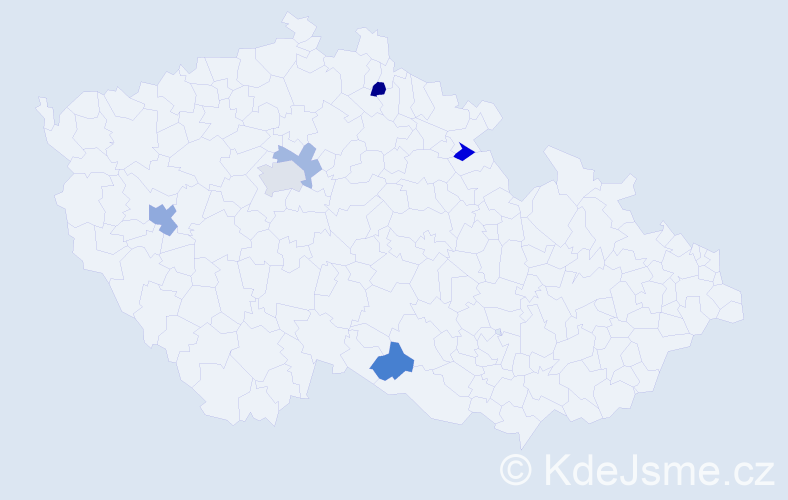 Jméno: 'Fedir', počet výskytů 8 v celé ČR
