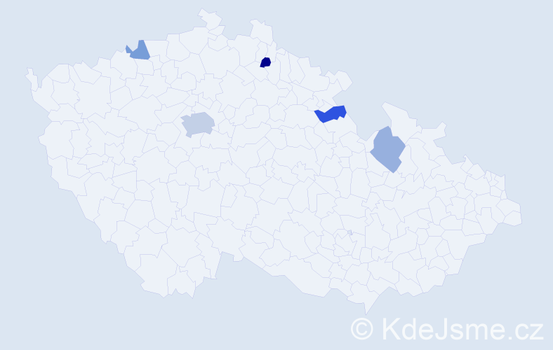Jméno: 'Soraya', počet výskytů 9 v celé ČR