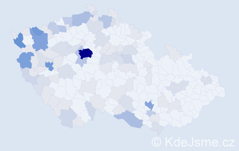 Jméno: 'Huyen', počet výskytů 249 v celé ČR