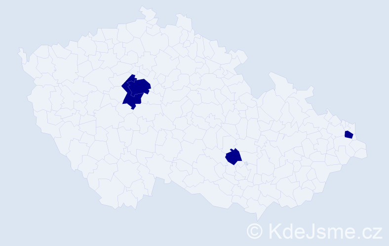 Jméno: 'Victoria Hana', počet výskytů 4 v celé ČR