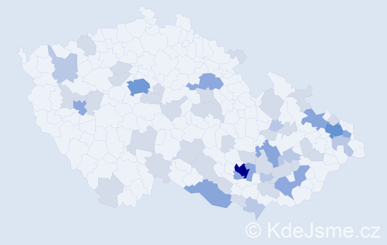 Jméno: 'Leopolda', počet výskytů 104 v celé ČR