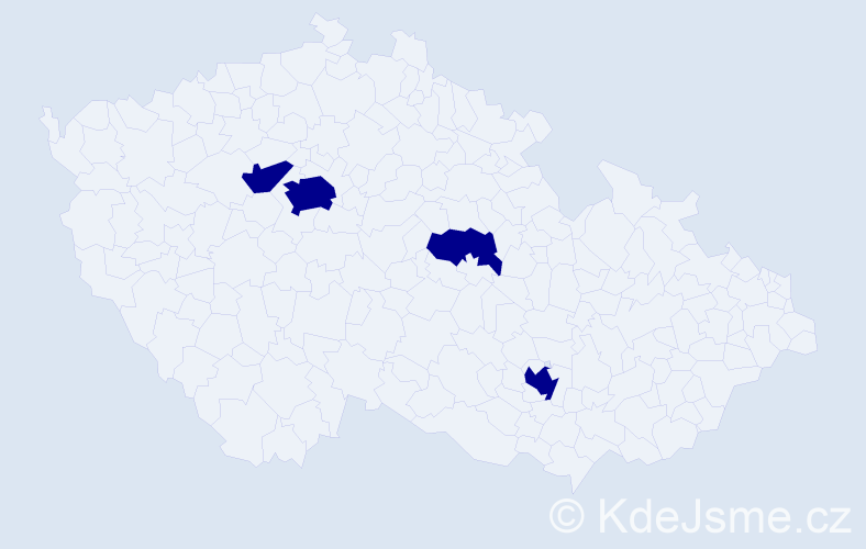 Jméno: 'Ayten', počet výskytů 4 v celé ČR