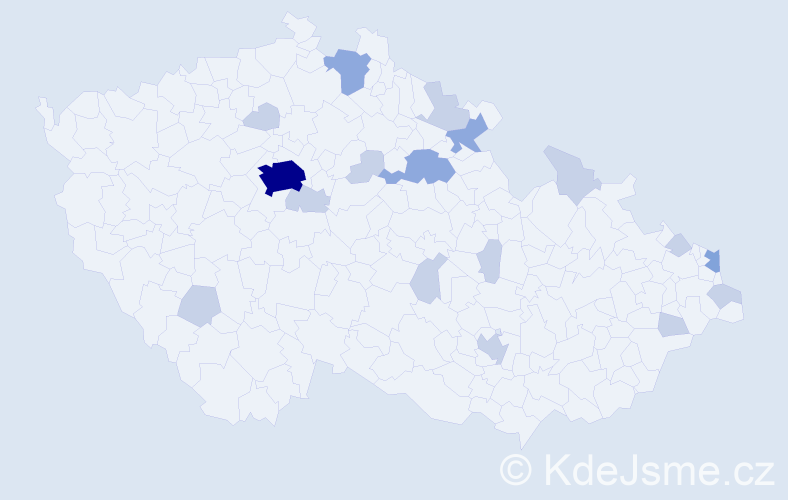 Jméno: 'Natan', počet výskytů 33 v celé ČR