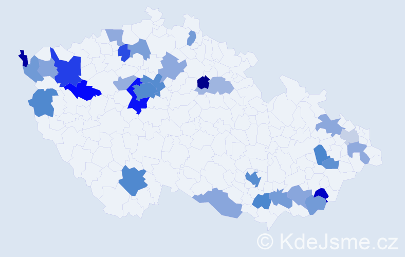 Jméno: 'Lina', počet výskytů 60 v celé ČR