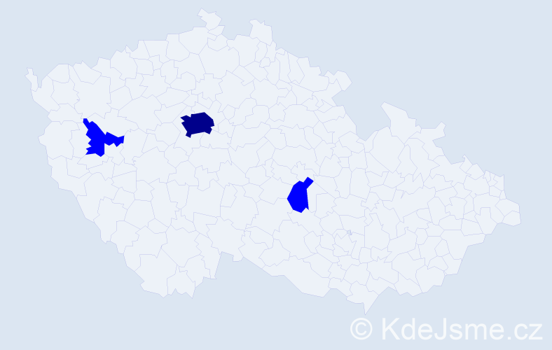 Jméno: 'Ignacio', počet výskytů 4 v celé ČR