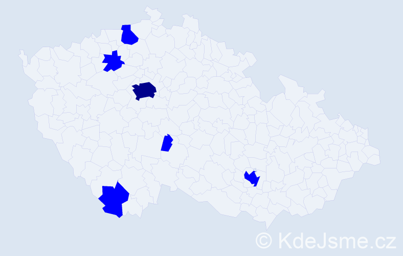 Jméno: 'Alexander Thomas', počet výskytů 7 v celé ČR
