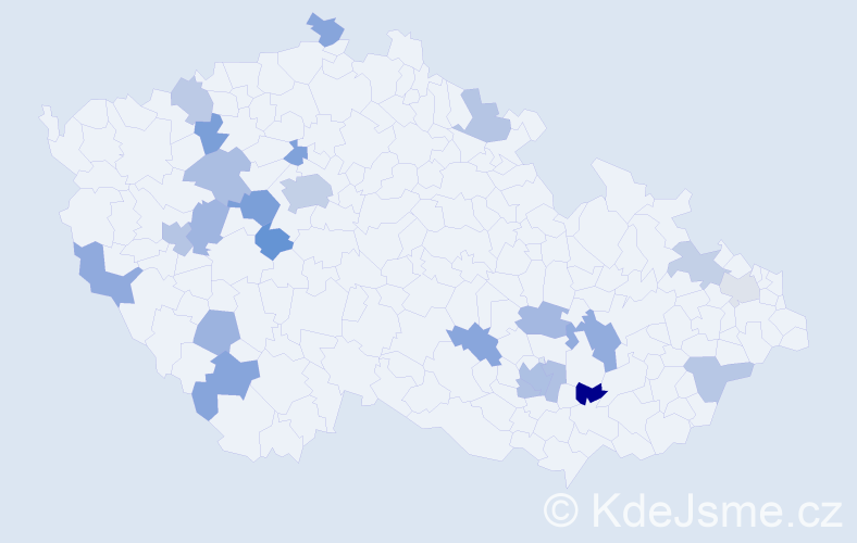 Jméno: 'Marietta', počet výskytů 37 v celé ČR