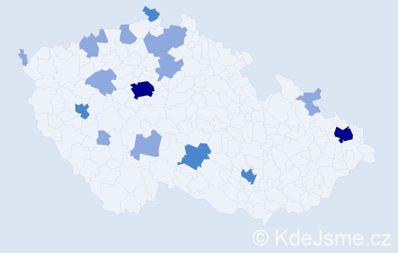 Jméno: 'Ngoc Hung', počet výskytů 29 v celé ČR