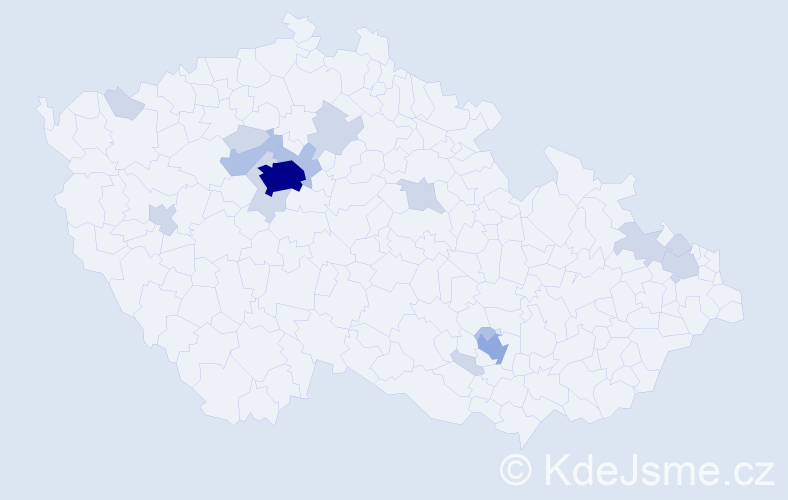 Jméno: 'Gagik', počet výskytů 36 v celé ČR
