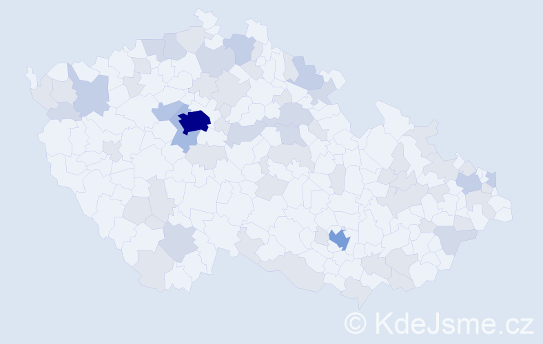 Jméno: 'Brian', počet výskytů 129 v celé ČR