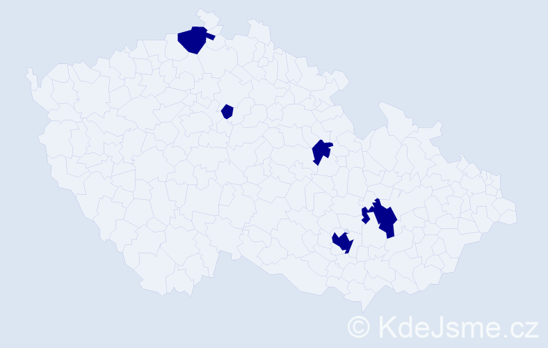 Jméno: 'David Richard', počet výskytů 5 v celé ČR