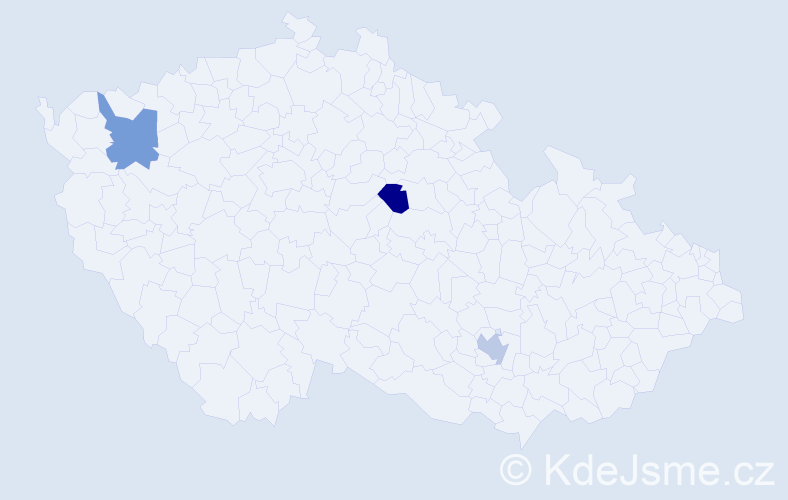 Jméno: 'Danh Long', počet výskytů 3 v celé ČR