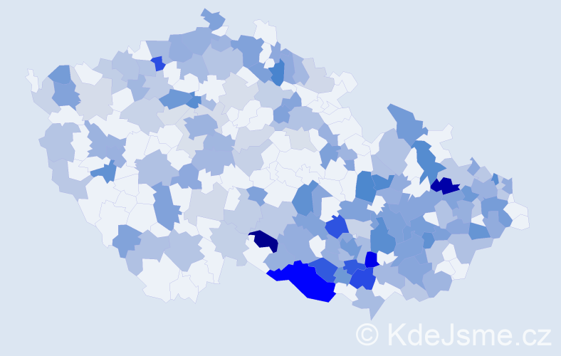 Jméno: 'Vlastimír', počet výskytů 313 v celé ČR
