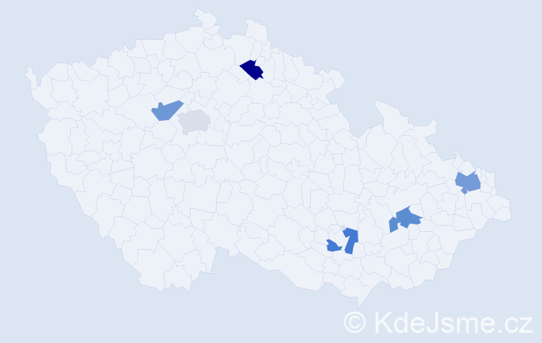 Jméno: 'Bea', počet výskytů 7 v celé ČR