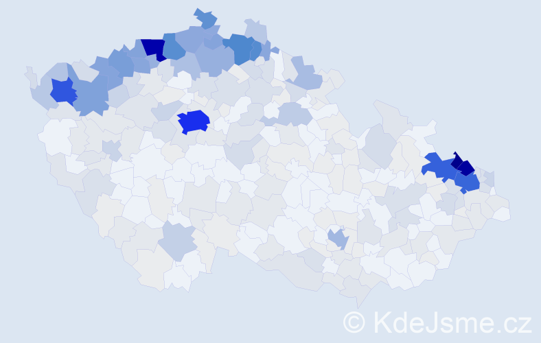 Jméno: 'Krista', počet výskytů 1214 v celé ČR