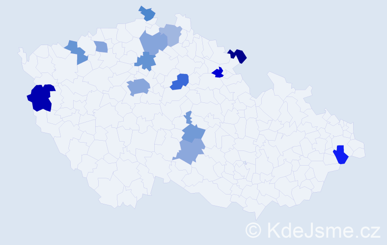 Jméno: 'Jan Matyáš', počet výskytů 23 v celé ČR