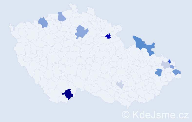 Jméno: 'Boleslaw', počet výskytů 13 v celé ČR