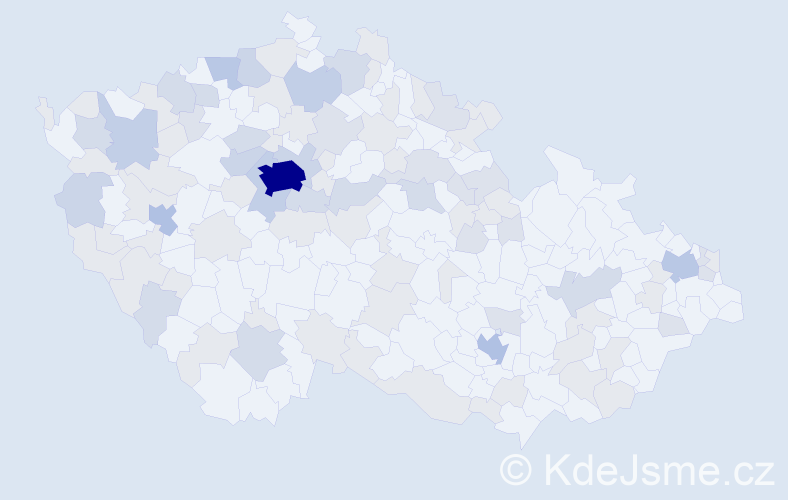 Jméno: 'Jurij', počet výskytů 219 v celé ČR