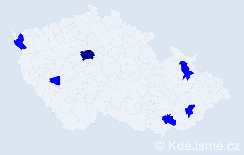 Jméno: 'Jan Mikuláš', počet výskytů 7 v celé ČR
