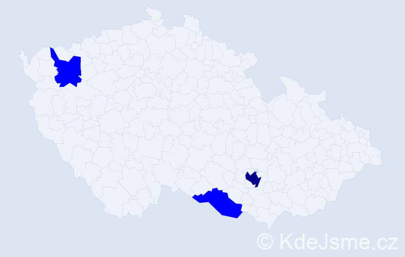 Jméno: 'Ky Anh', počet výskytů 4 v celé ČR