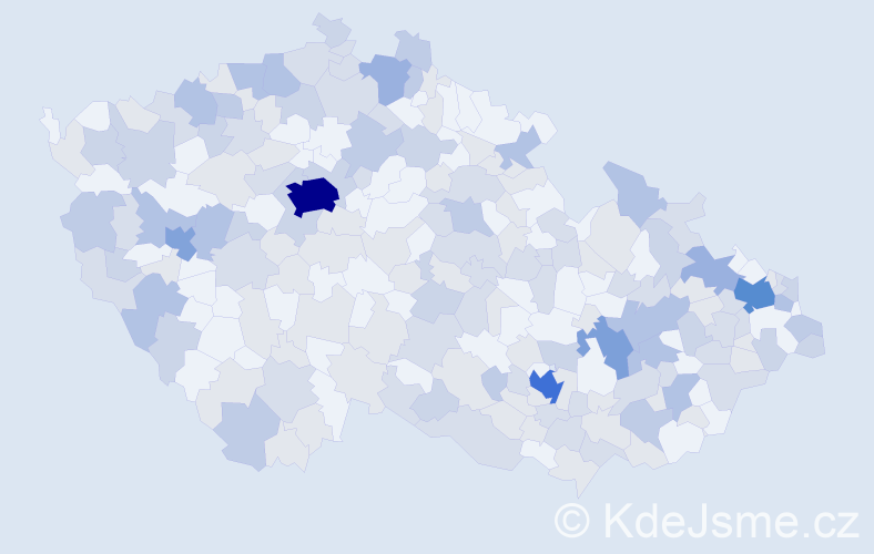 Jméno: 'Slavomíra', počet výskytů 409 v celé ČR