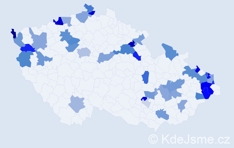 Jméno: 'Iréna', počet výskytů 60 v celé ČR
