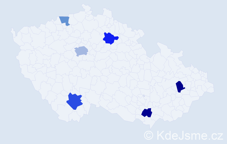 Jméno: 'Neda', počet výskytů 9 v celé ČR