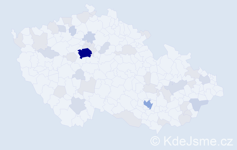 Jméno: 'Giovanni', počet výskytů 92 v celé ČR