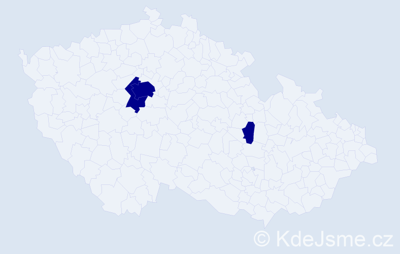 Jméno: 'El Mahdi', počet výskytů 3 v celé ČR