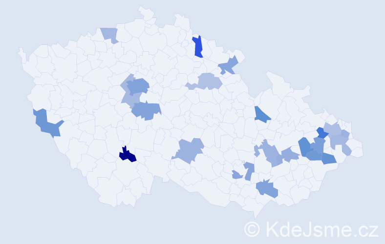 Jméno: 'Niké', počet výskytů 35 v celé ČR