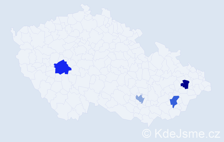 Jméno: 'Jakub Dominik', počet výskytů 4 v celé ČR