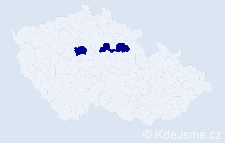 Jméno: 'Sujith', počet výskytů 3 v celé ČR