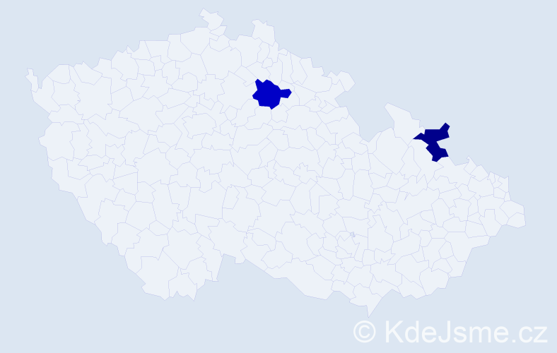 Jméno: 'Hoang My', počet výskytů 2 v celé ČR