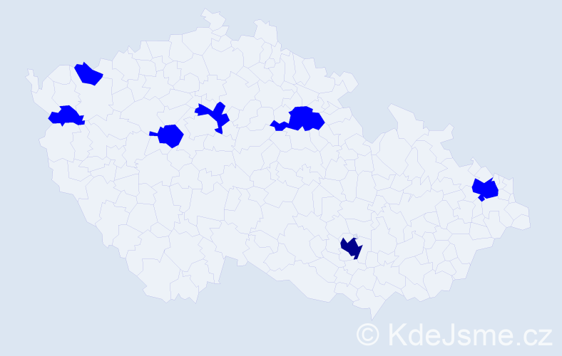 Jméno: 'Irenea', počet výskytů 8 v celé ČR