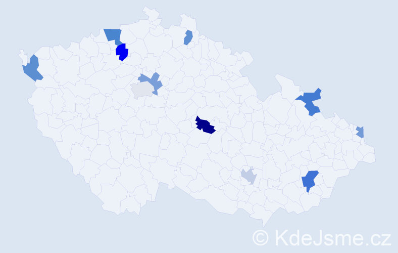 Jméno: 'Alexia', počet výskytů 13 v celé ČR