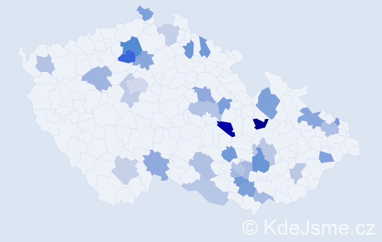 Jméno: 'Blahomír', počet výskytů 51 v celé ČR