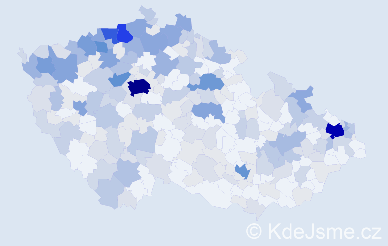 Jméno: 'Gejza', počet výskytů 696 v celé ČR