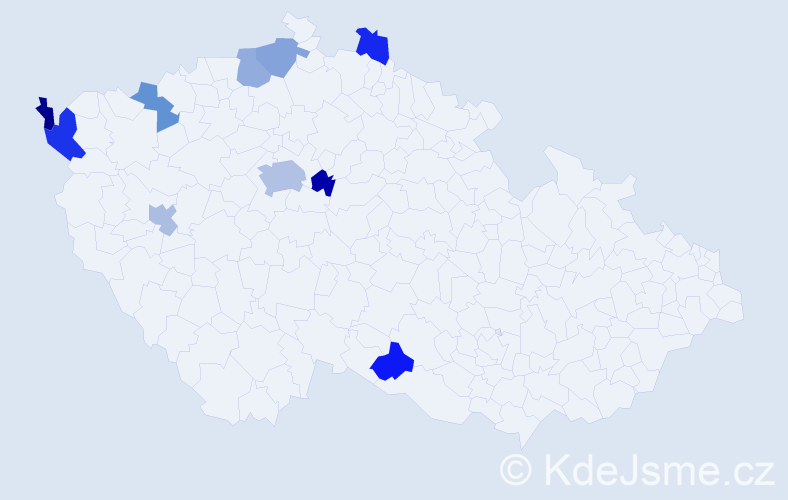 Jméno: 'Thanh Hien', počet výskytů 15 v celé ČR