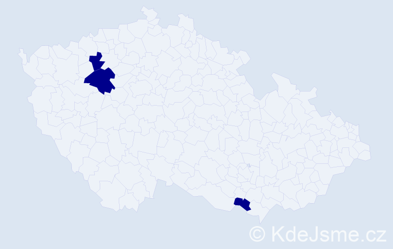 Jméno: 'Hermiona', počet výskytů 3 v celé ČR