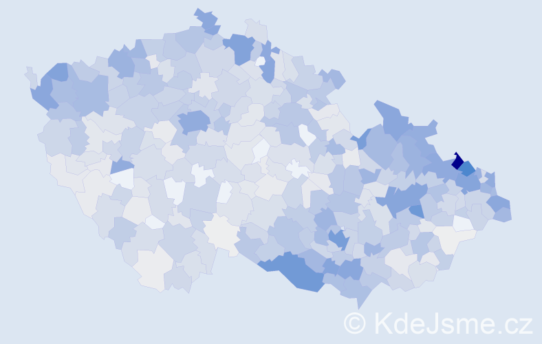 Jméno: 'Maria', počet výskytů 2343 v celé ČR