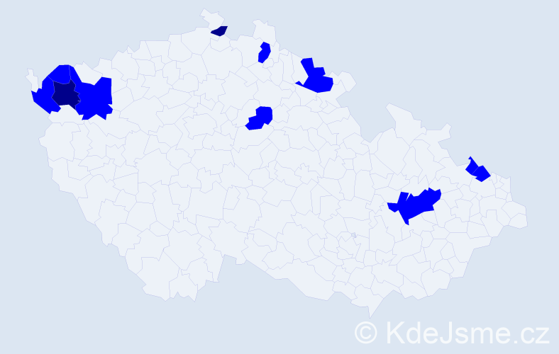 Jméno: 'Siegrid', počet výskytů 13 v celé ČR