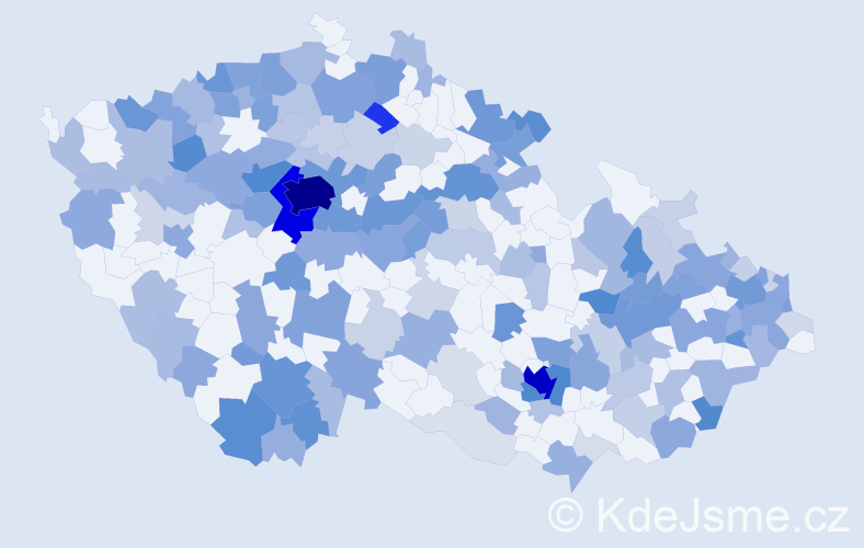 Jméno: 'Nora', počet výskytů 604 v celé ČR