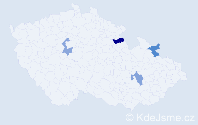 Jméno: 'Martin Kristian', počet výskytů 4 v celé ČR