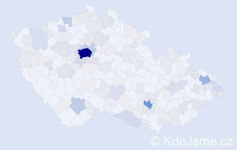 Jméno: 'Sara', počet výskytů 332 v celé ČR