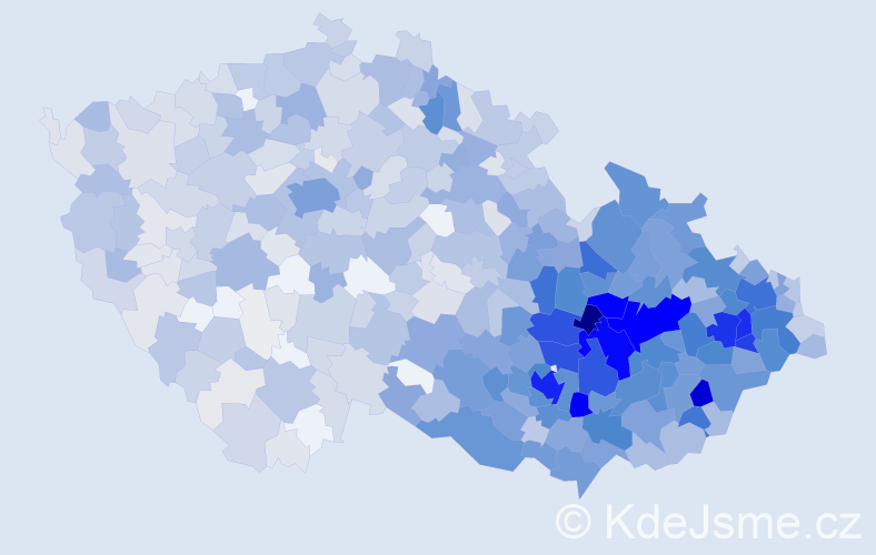 Jméno: 'Mojmír', počet výskytů 3090 v celé ČR